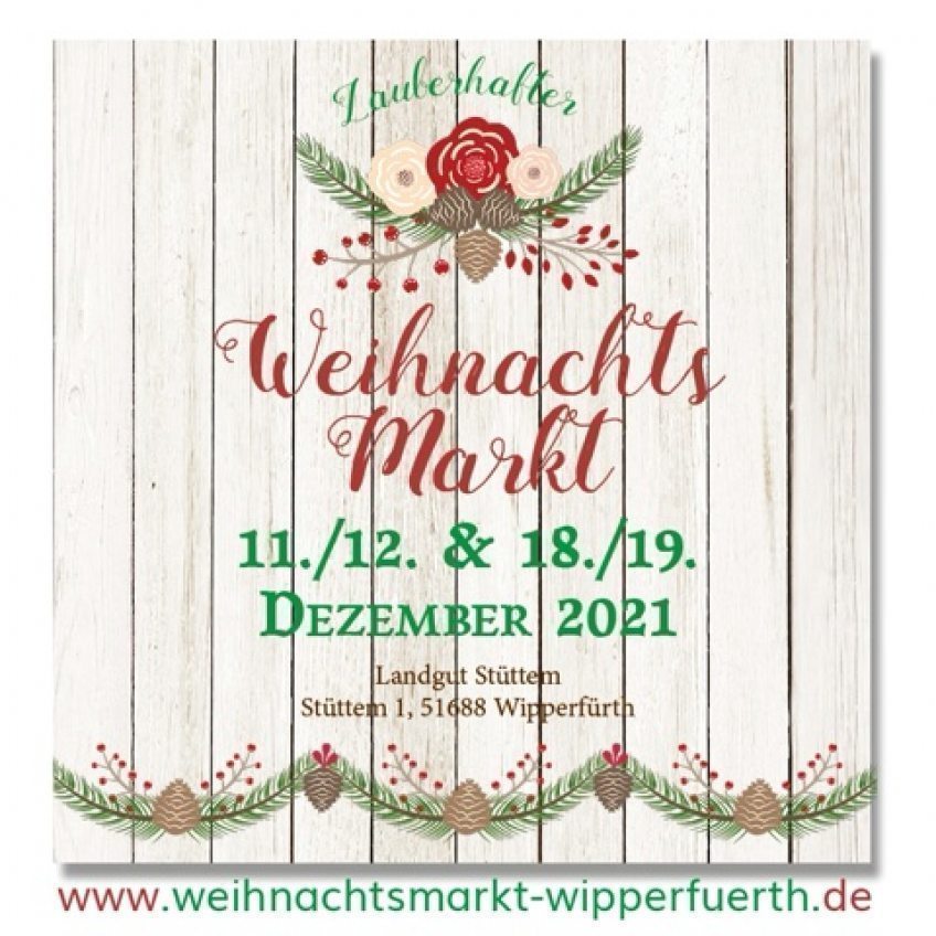 Zauberhafter Weihnachtsmarkt in Wipperfürth 11., 12. und 18., 19. Dezember