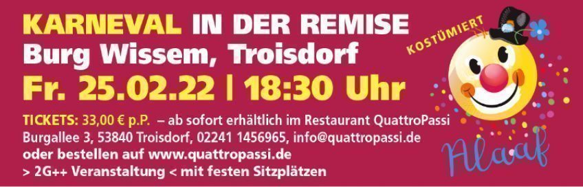 Karneval in Troisdorf Burg Wissem Karneval in Troisdorf Burg Wissem