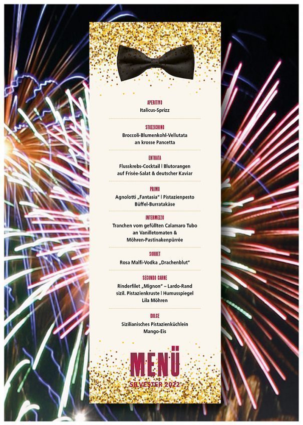 5 Gänge Silvestermenü